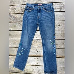 Johnny Was embroidered boyfriend jeans